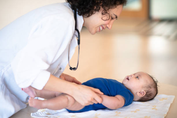 istock Doctor gives baby a checkup 1145740642