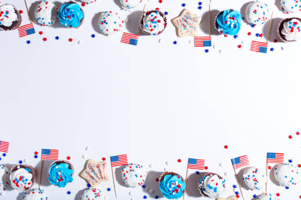istock American holiday theme with desserts 1145742731