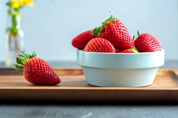 Photo of Bowl of Strawberries