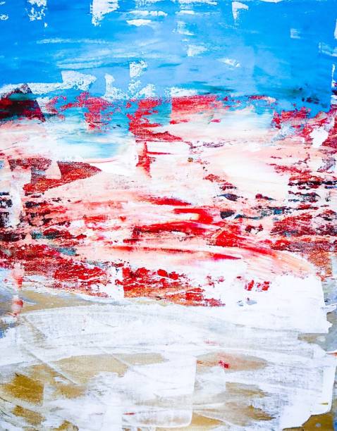 istock Desert Breeze abstract oil painting on canvas 1145748098