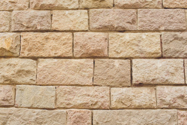istock Background old vintage brick wall, real photo 1145755435
