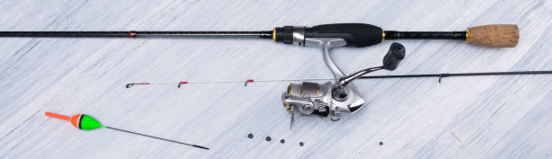 istock long photo fishing rod with a float on a light gray background 1145757796