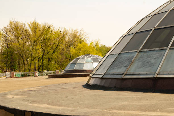 istock Glass domes for the passage of daylight 1145758689