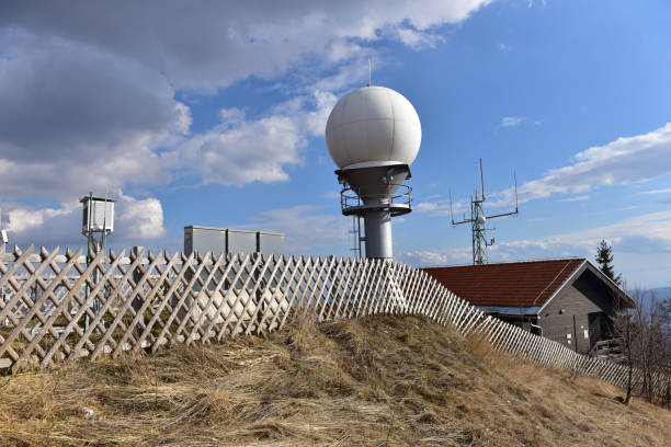 기상 관측소 - weather radar weather station science 뉴스 사진 이미지