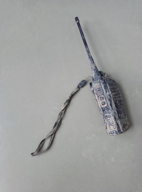 istock Dirty walkie talkie. 1145761763