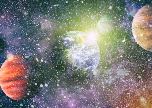 istock planets, stars and galaxies in outer space showing the beauty of space exploration. Elements furnished by NASA 1145763320