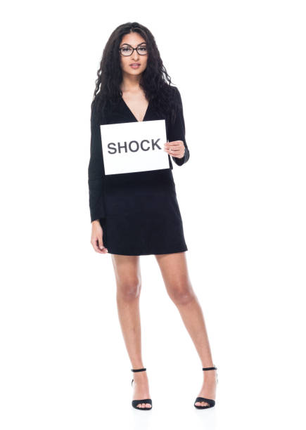 istock Attractive latino busineswoman is feeling shocked 1145765031