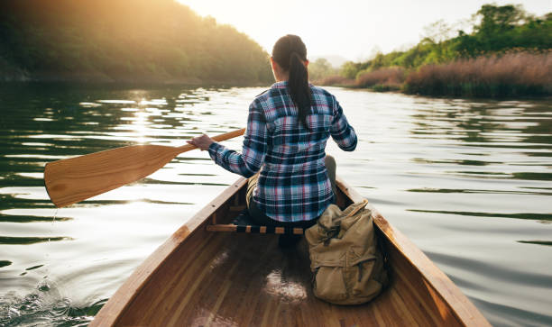 istock Girl enjoy canoeing 1145765574