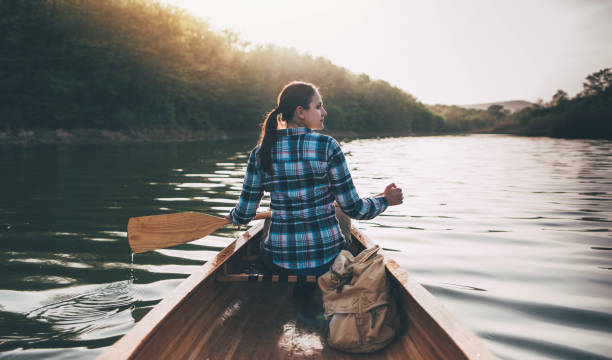 istock Girl enjoy canoeing 1145765634