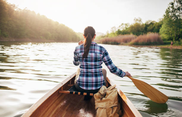 istock Girl enjoy canoeing 1145766177