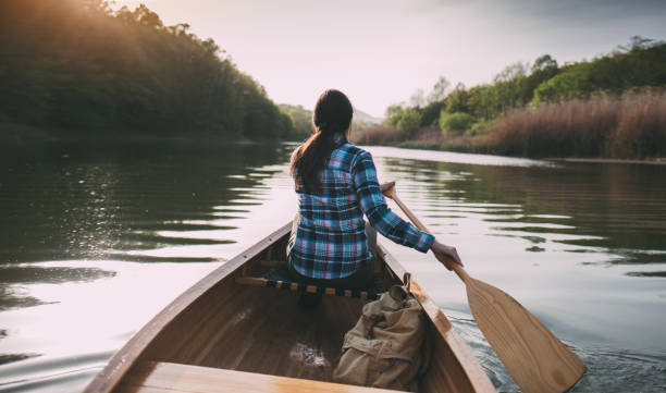 istock Girl enjoy canoeing 1145766221