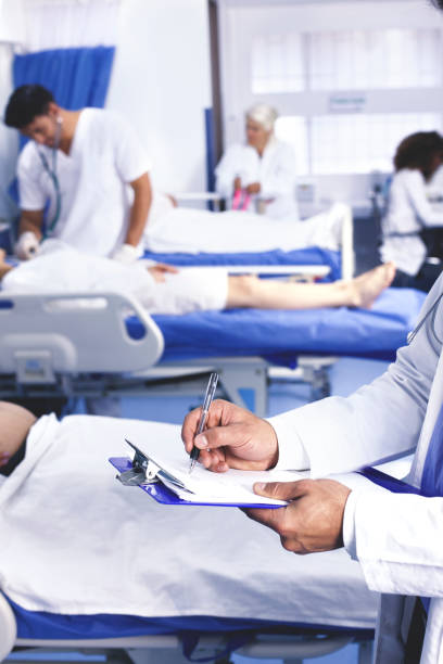 istock Doctors talking about medical test results 1145768107