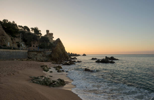 istock Sunrise on the beach of Lloret de Mar 1145768882