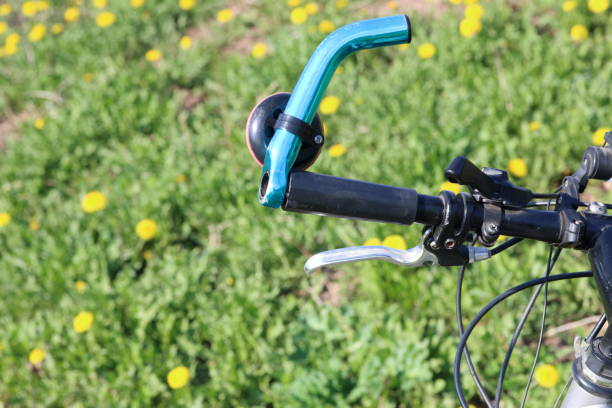 istock Bicycle stands in the spring glade. Dandelions are blooming. 1145777025