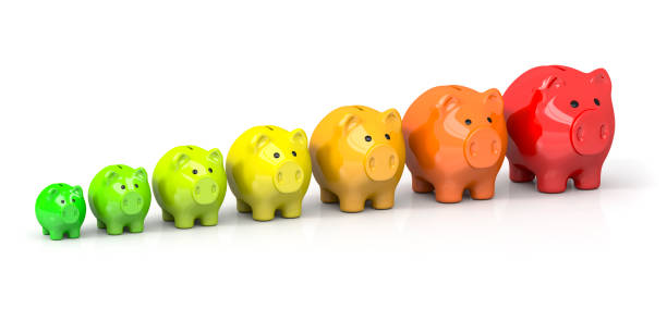 istock some piggy banks in different colors for energy efficiency 1145778549