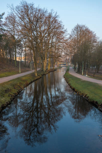 istock Stream Flowing through a Park in Poland at Sunrise 1145779591