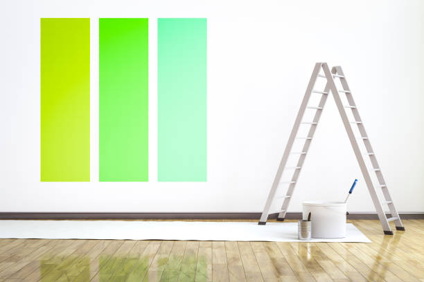 istock a room with three different colors on the wall to choose 1145780154
