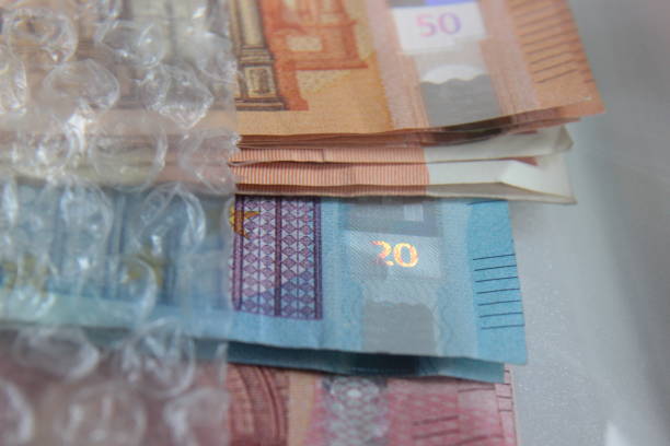 istock Euro banknotes in a row 1145781338