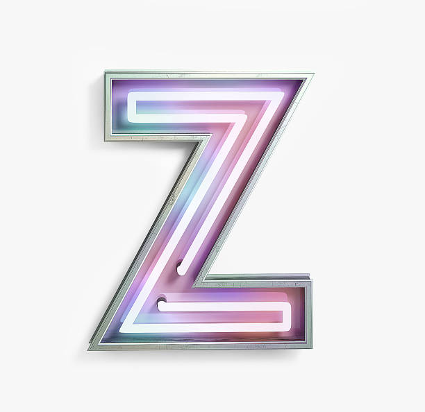 istock Fluorescent Colored Neon Font. Letter Z 1145781972