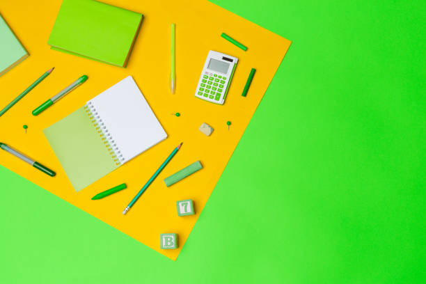 istock school supplies at colorful paper background 1145787621