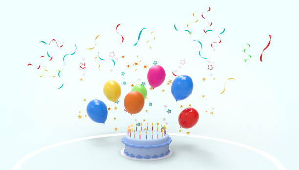 Birthday Cake 3d Stock Photos, Pictures & Royalty-Free Images - iStock