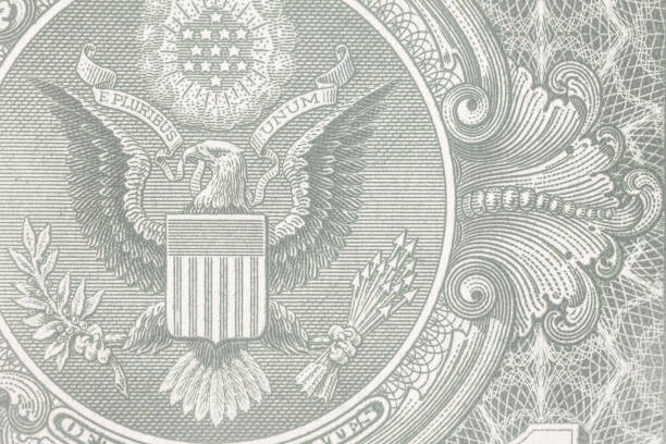 istock Closeup of back side of 1 dollar bill 1145790084