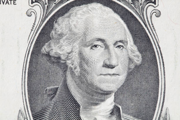 istock Closeup of front side of 1 dollar bill 1145791141