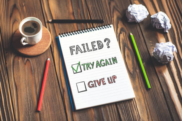 Concept For Try Again or Give Up Option After Failure