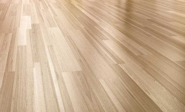 istock Close up of wood floor with reflection 1145805512