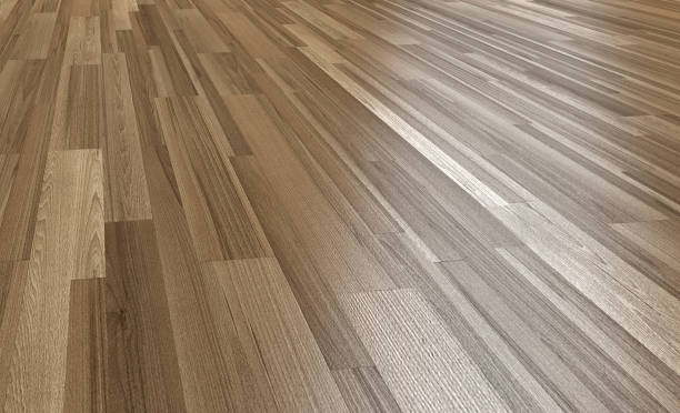 istock Wood floor Dark brown color 1145805515