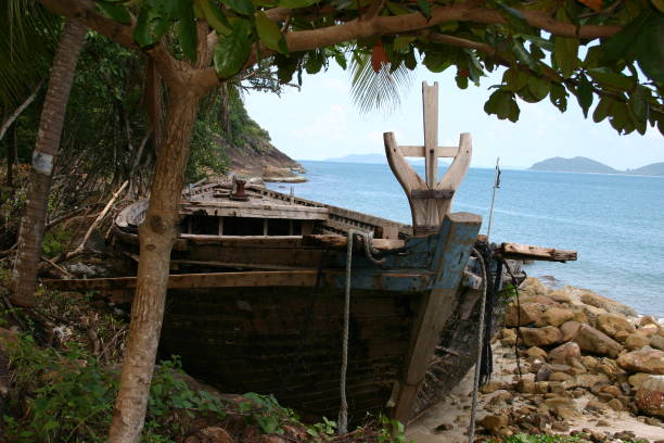 istock Boat wreck on Koh Chang 1145807254
