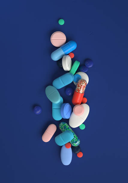 pills pile of colorful pills,3d rendering,conceptual image. antibiotic stock pictures, royalty-free photos & images