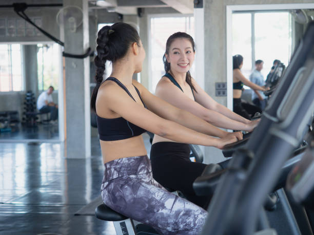 istock woman exercising their legs doing cardio training 1145812997