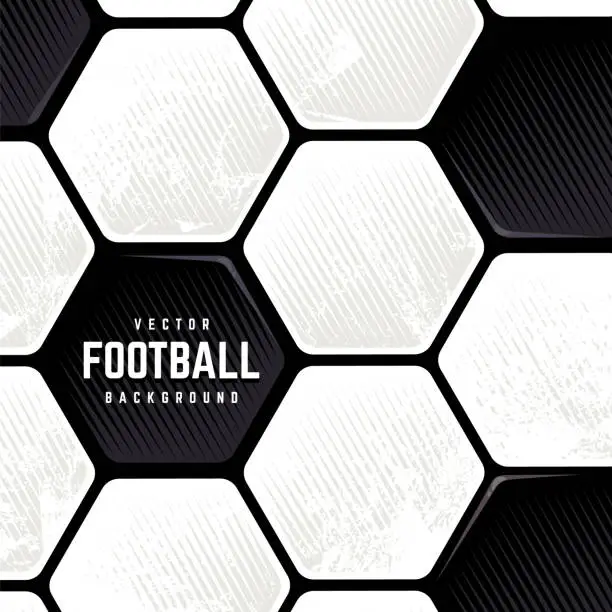 Vector illustration of Grunge Soccer Ball Surface Background