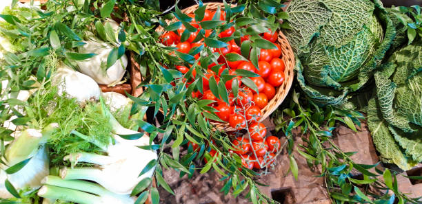 istock Fresh cabbage tomatoes and fennel 1145816932