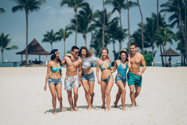 istock Friends on the beach 1145817143