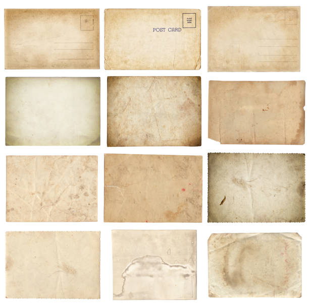 istock Set of various retro old photos isolated on white 1145821087