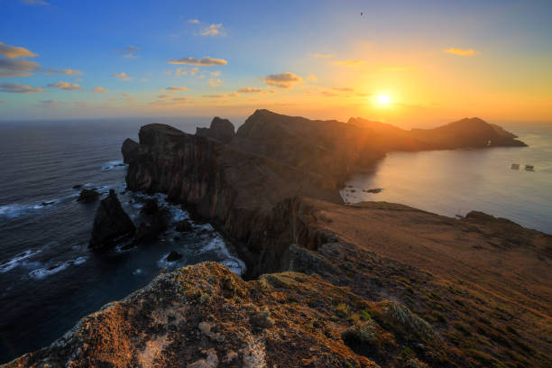 istock Sunrise Madeira coastline 1145821138