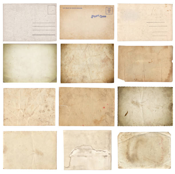 istock Set of various retro old photos isolated on white 1145821161
