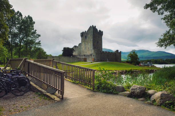 Ross Castle was built in the late 15th century by local ruling clan the O'Donoghues Mór (Ross), though ownership changed hands during the Second Desmond Rebellion of the 1580s to the MacCarthy Mór.