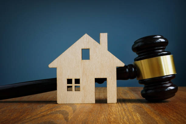 Model of house and gavel. Real estate law concept. Model of house and gavel. Real estate law concept. bill legislation photos stock pictures, royalty-free photos & images