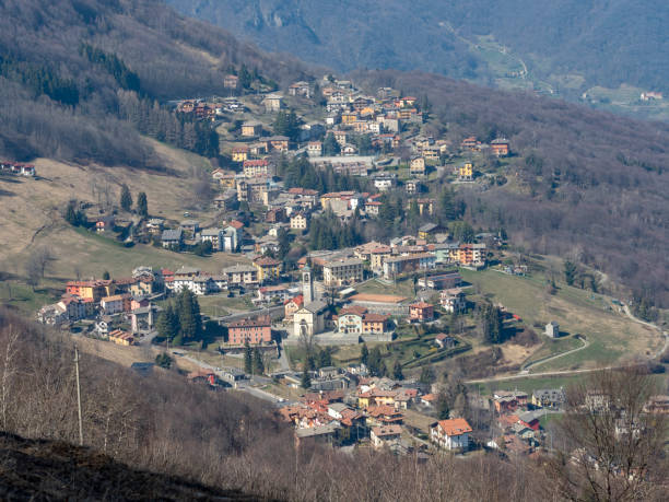 istock Mountain landscape from Valcava, Lombardy 1145833196