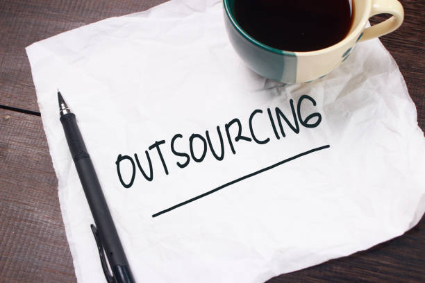 istock Outsourcing, Motivational Words Quotes Concept 1145836838