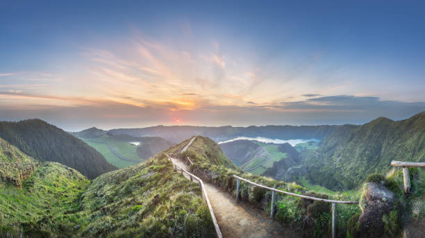 istock Mountain landscape Ponta Delgada island, Azores 1145837652