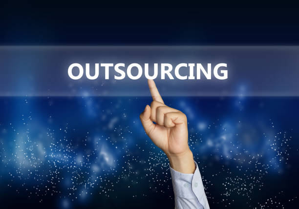istock Outsourcing, Motivational Words Quotes Concept 1145837807