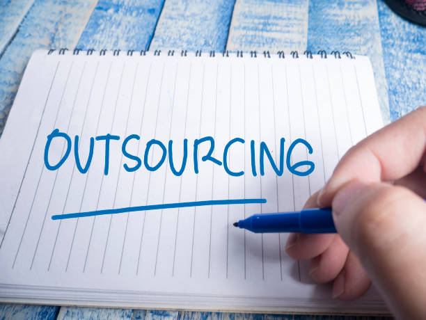 istock Outsourcing, Motivational Words Quotes Concept 1145838045