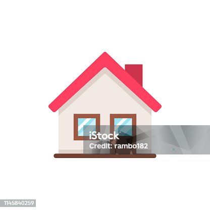 istock Home Flat Icon. Pixel Perfect. For Mobile and Web. 1145840259