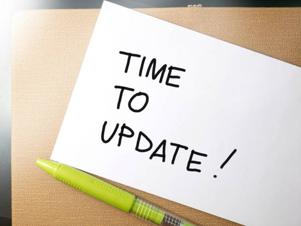 istock Time To Update, Motivational Business Words Quotes Concept 1145840327