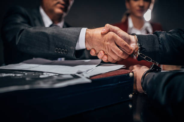 Lawyers sit inside the law office waiting to give advice to clients who need help with legal matters to prevent mistakes in business investment. Concept of receiving legal advice with team of lawyers.