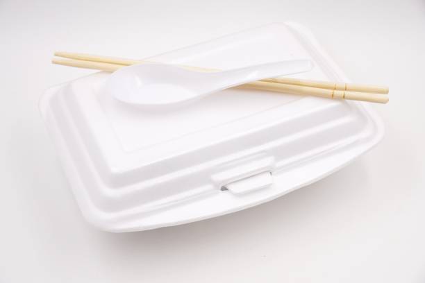 istock Polystyrene takeaway box for hot food 1145840861